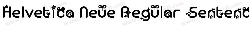Helvetica Neue Regular Sentence Cas字体转换